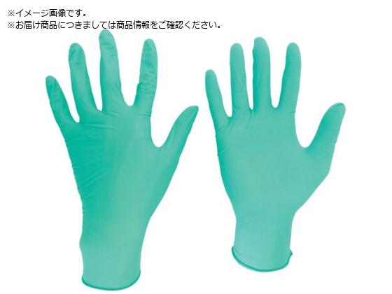 ミドリ安全 ニトリル使い捨て手袋 薄手 粉なし 緑 SS ミドリ安全 ニトリル使い捨て手袋 薄手 粉なし 緑 SS