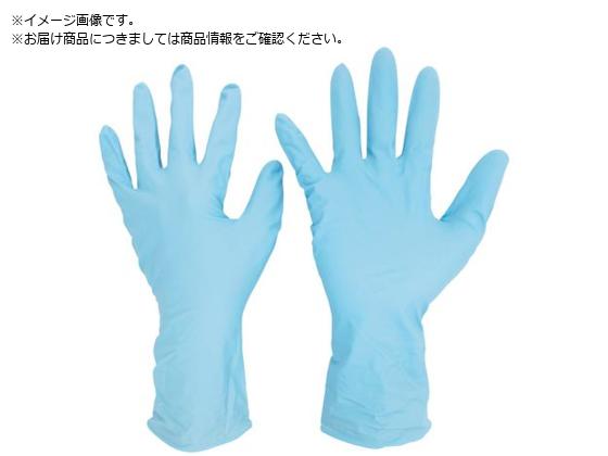 ミドリ安全 ニトリル使い捨て手袋 ロング 厚手 粉なし 青 L ミドリ安全 ニトリル使い捨て手袋 ロング 厚手 粉なし 青 L