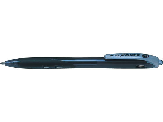 パイロット レックスグリップ1.0mm(中字) ノック式 黒 BRG-10M-BB