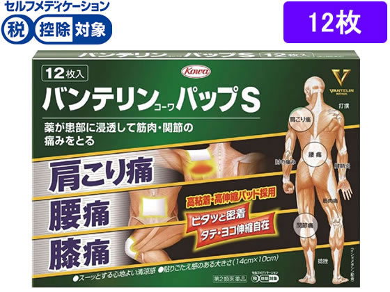 興和 バンテリンコーワパップS 12枚【第2類医薬品】