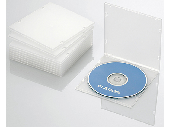 エレコム Blu-ray DVD CDスリムケース クリア 10枚 エレコム Blu-ray DVD CDスリムケース クリア 10枚