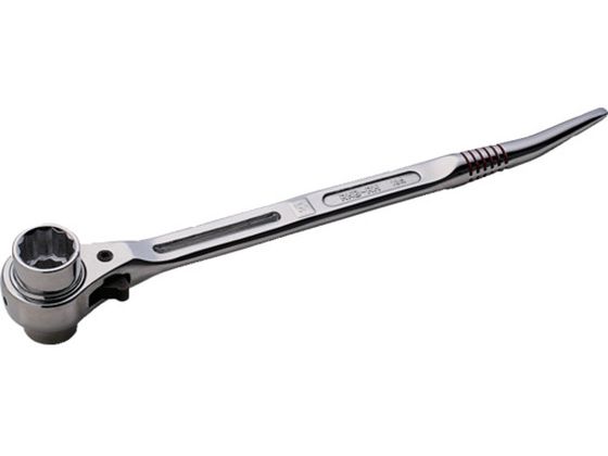 スーパー 総ミガキ 曲がりしの付・両口ラチェットレンチ スライド穴付 対辺寸法17×21mm RNB1721RH スーパー 総ミガキ 曲がりしの付・両口ラチェットレンチ スライド穴付 対辺寸法17×21mm RNB1721RH