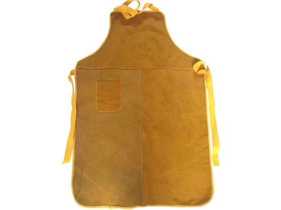 セーフラン安全用品 溶接用牛革エプロン イエロー J2357 セーフラン安全用品 溶接用牛革エプロン イエロー J2357