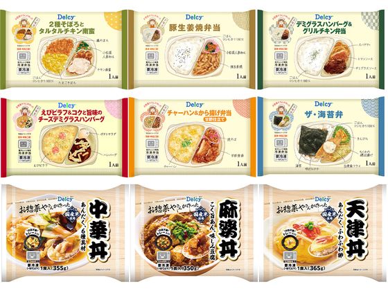 Delcy お惣菜屋さんが作った 惣菜お弁当・丼ぶり 9種類 各1個セット ( チキン南蛮 生姜焼弁当 ハンバーグ チーズハンバーグ 唐揚げ 海苔弁 中華丼 麻婆丼 天津丼 ) s001120