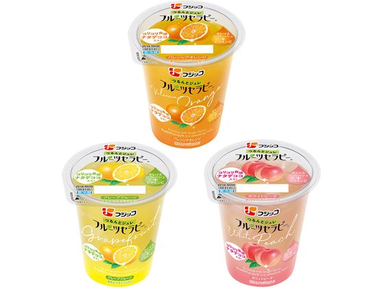フジッコ フルーツセラピー 人気3種×各1個 計3個セット(バレンシアオレンジ・グレープフルーツ・ホワイトピーチ) s000105