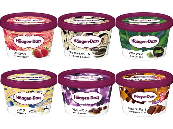 ハーゲンダッツ ミニカップ バラエティ 6種類詰め合わせ【バニラ ショコラ グリーンティ ストロベリー ラムレーズン クッキー&クリーム】 s000591 ハーゲンダッツ ミニカップ バラエティ 6種類詰め合わせ【バニラ ショコラ グリーンティ ストロベリー ラムレーズン クッキー&クリーム】 s000591
