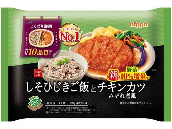 ニップン よくばり御膳 しそひじきご飯とチキンカツみぞれ煮風 300g ニップン よくばり御膳 しそひじきご飯とチキンカツみぞれ煮風 300g