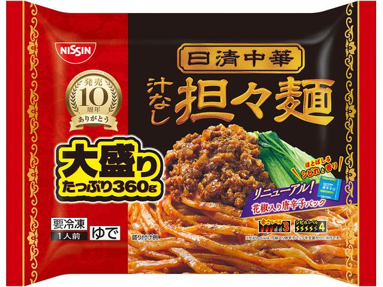 日清中華 汁なし担々麺 大盛り 360g 日清中華 汁なし担々麺 大盛り 360g