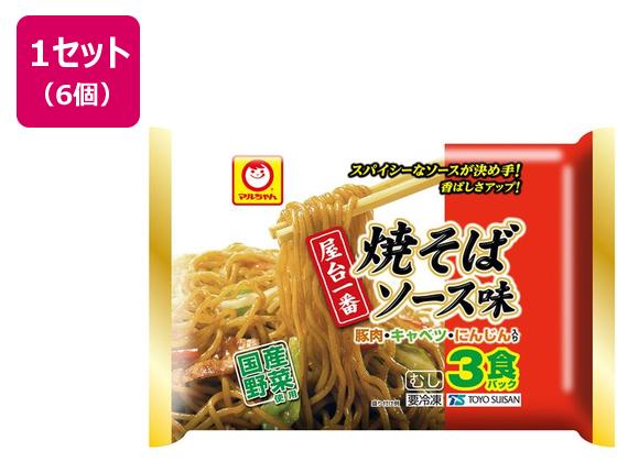 東洋水産 マルちゃん 屋台一番 焼そばソース味 3食パック 220g×3×6個 東洋水産 マルちゃん 屋台一番 焼そばソース味 3食パック 220g×3×6個