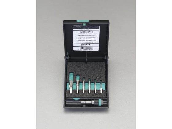 エスコ タップ 六角軸 HSS M3-M10 6本組 EA829CA エスコ タップ 六角軸 HSS M3-M10 6本組 EA829CA