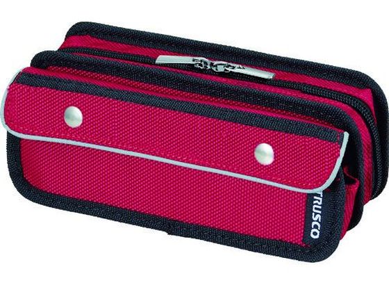 TRUSCO ペンケース レッド TC-PC-R