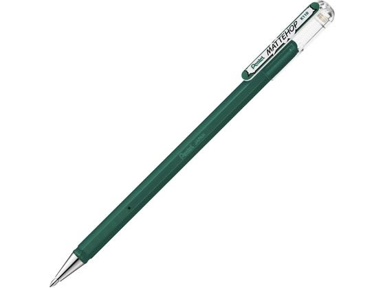 ぺんてる ゲルボールペン マットホップ 1.0mm ダークグリーン