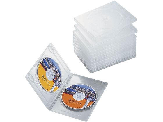 エレコム DVDトールケース 両面収納 10枚パック クリア CCD-DVD06CR