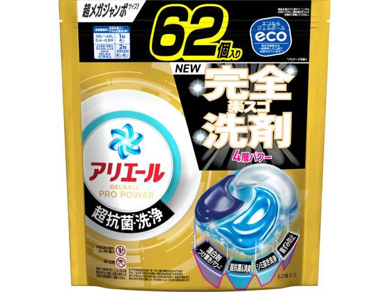 P & G アリエールジェルボールプロ パワー 替 超メガ 62個 P & G アリエールジェルボールプロ パワー 替 超メガ 62個