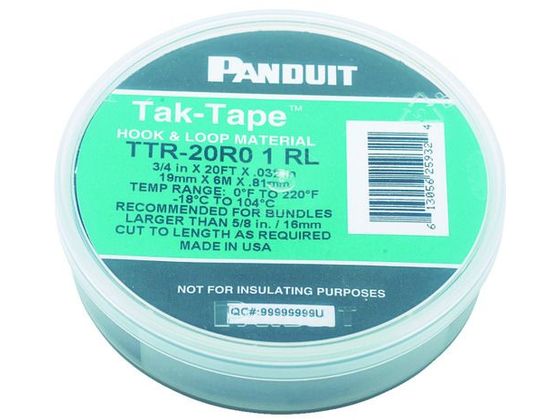 パンドウイット タックテープ(ロールタイプ)6.1m×1巻入り TTR-20R0 パンドウイット タックテープ(ロールタイプ)6.1m×1巻入り TTR-20R0