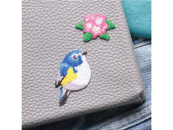 ヒサゴ 鳥刺繍ワッペン ルリビタキ UTN202が552円 通販【ココデカウ