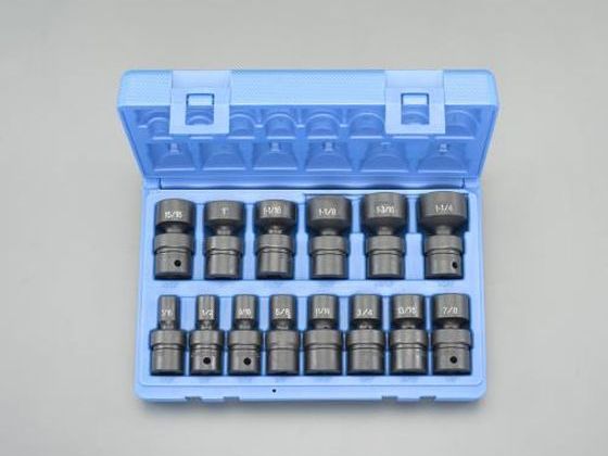 エスコ インパクトユニバーサルソケットセット 1/2 DR EA164DV-61 エスコ インパクトユニバーサルソケットセット 1/2 DR EA164DV-61
