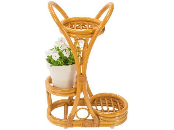 ファミリー・ライフ 天然籐フラワーラック 04590 ファミリー・ライフ 天然籐フラワーラック 04590