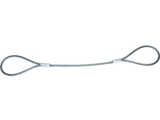 TRUSCO ワイヤーロープスリング Aタイプ アルミロック 12mm×6m