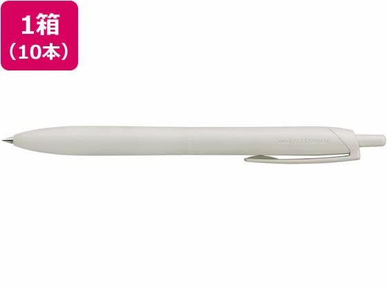 三菱鉛筆 ジェットストリームシングル ライトタッチインク0.5シェルホワイト10本