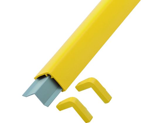 緑十字 コーナーガードパッド 黄 65×65×1000mm ビス6個付 緑十字 コーナーガードパッド 黄 65×65×1000mm ビス6個付