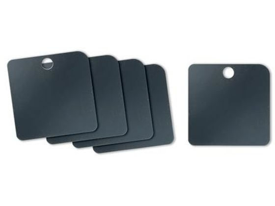 エスコ 38mm タグブランク アルミ角/ブラック/5枚 EA591HC-33B エスコ 38mm タグブランク アルミ角/ブラック/5枚 EA591HC-33B