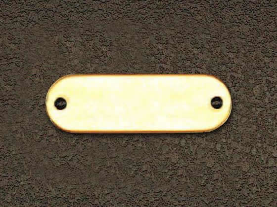 エスコ 24x54mm タグブランク 真鍮 長丸/10枚 EA591HE-15 エスコ 24x54mm タグブランク 真鍮 長丸/10枚 EA591HE-15