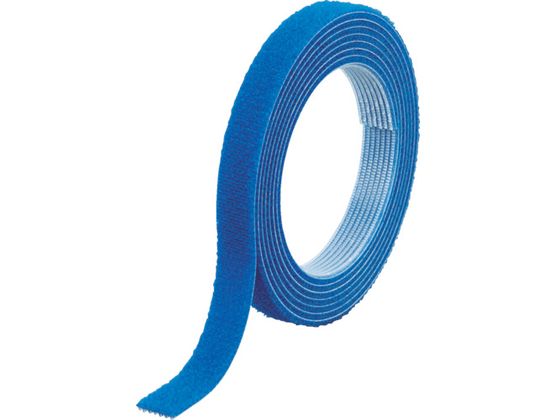 マジックバンド[[R下]]結束テープ両面 幅40mm長さ1.5m青