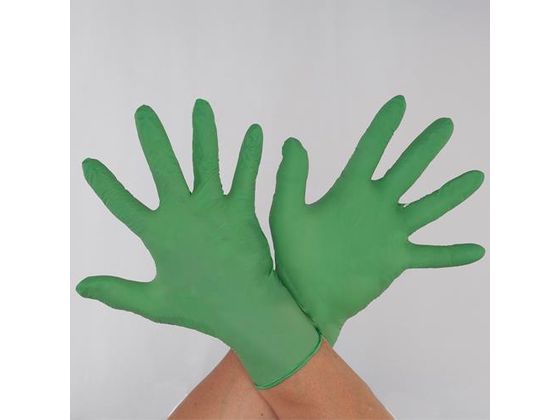 エスコ [S] 手袋(ニトリル・生分解・粉無 100枚) EA354BD-141