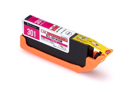 エレコム CCインクカートリッジ マゼンタ BCI-301M対応 CC-C301M