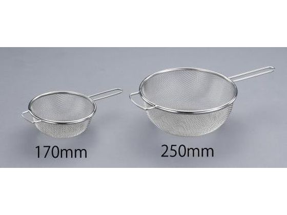 エスコ ろ過網 柄付 ステンレス製 12メッシュ φ250 0.42mm