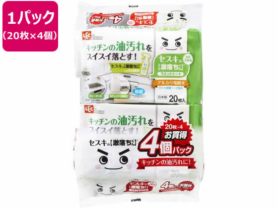 レック セスキの激落ちくん シート キッチン用 20枚×4個 SS-291