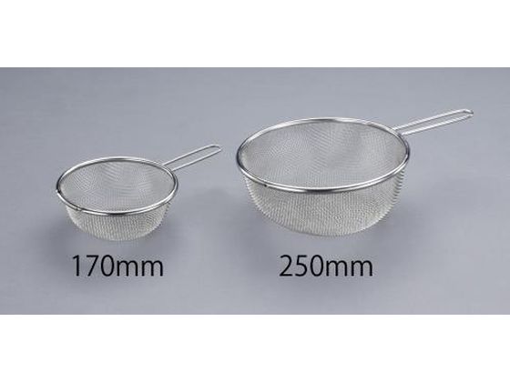 エスコ ろ過網 柄付 ステンレス製 16メッシュ φ250 0.36mm