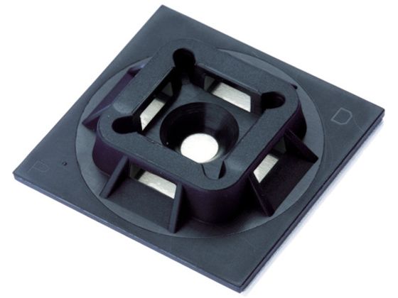 パンドウイット マウントベース アクリル系粘着テープ付き 耐候性黒(100個入) ABM100-AT-C0 パンドウイット マウントベース アクリル系粘着テープ付き 耐候性黒(100個入) ABM100-AT-C0