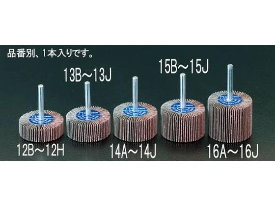 エスコ フラップホイール #40 50×40mm 6.0mm軸 EA819AE-16A エスコ フラップホイール #40 50×40mm 6.0mm軸 EA819AE-16A