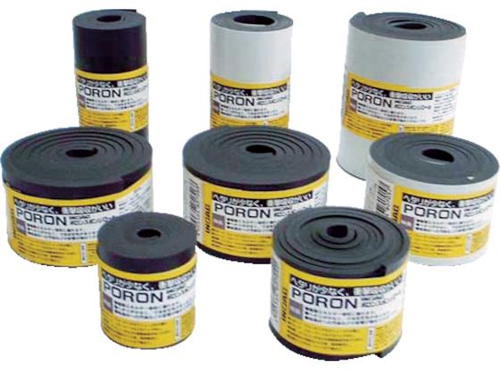 イノアック マイクロセルウレタンロールPORON 黒 3×50mm×1M巻 L24-350-M イノアック マイクロセルウレタンロールPORON 黒 3×50mm×1M巻 L24-350-M