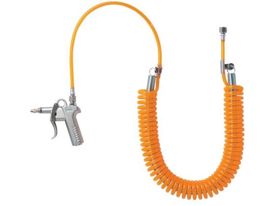 TRUSCO スプリング式ウレタンコイルホース ダスターセット 4m TD-75SC-5S TRUSCO スプリング式ウレタンコイルホース ダスターセット 4m TD-75SC-5S