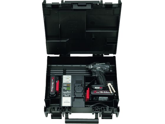 Panasonic デュアル インパクトドライバー 18V 3.0Ahセット 黒 EZ76A1PN2G-B