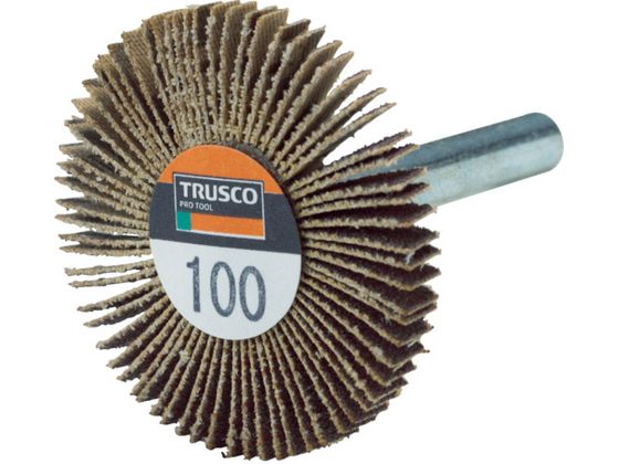 TRUSCO 薄型フラップホイール 40×5×6 #100 5個入 UF4005-100