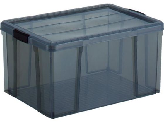 TRUSCO クリアライトボックス 66L 黒半透明 TCR-04-BK