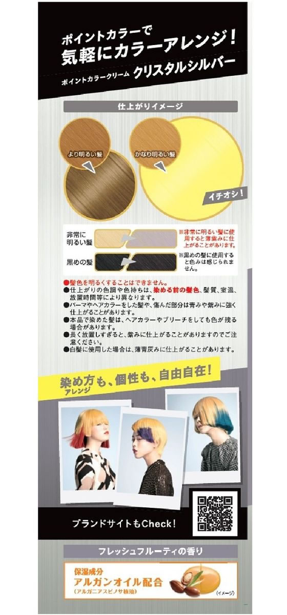 ホーユー ビューティーン ポイントカラークリーム クリスタルシルバー