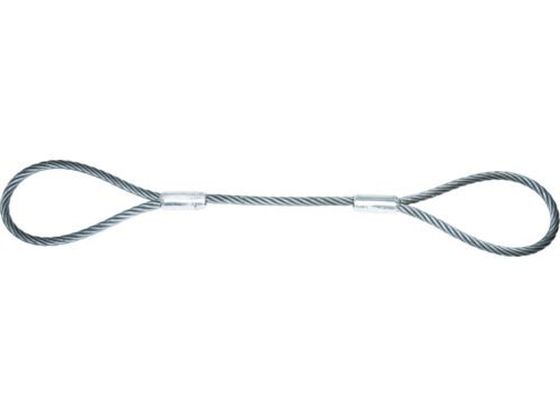 TRUSCO ワイヤーロープスリング Aタイプ アルミロック 18mm×4m