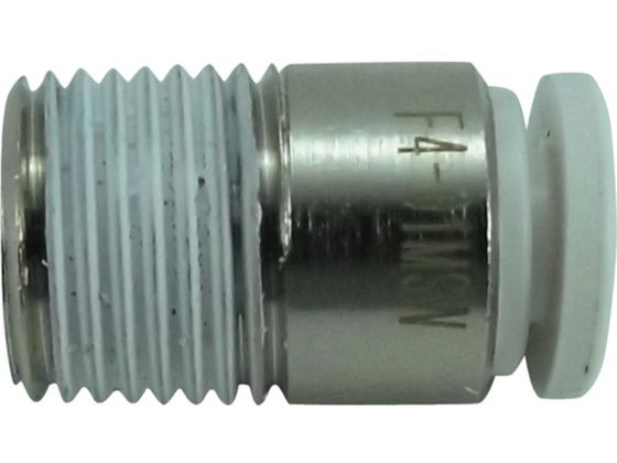チヨダ ファイブ六角穴付メイルコネクター W(白)4mm・R1/8 F4-01MSW チヨダ ファイブ六角穴付メイルコネクター W(白)4mm・R1/8 F4-01MSW