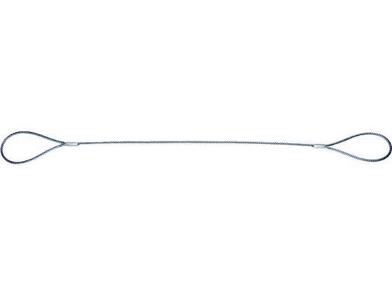 TRUSCO ワイヤーロープスリング Aタイプ アルミロック 6mm×1m TWAL-6S1