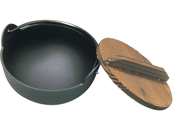 東伸販売 五進 アルミ 田舎鍋 黒塗り 18cm A-13 3283900