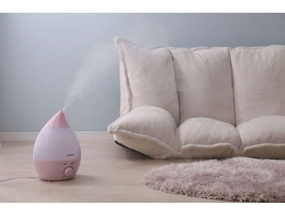 アイリスオーヤマ 超音波式加湿器 しずく型 ピンク UHM-280S-Pが4,400