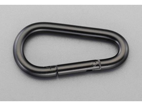 エスコ スナップフック スチール製 黒 101×12.5mm EA638JP-104