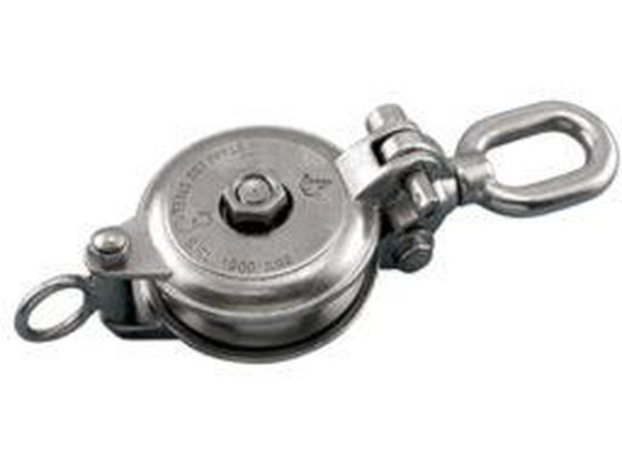 エスコ [ロープ用リング付] ベアリング滑車 133mm EA987SR-46