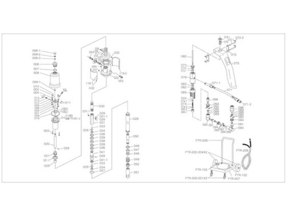 TRUSCO FTR65G用 ピストンリング FTR-048