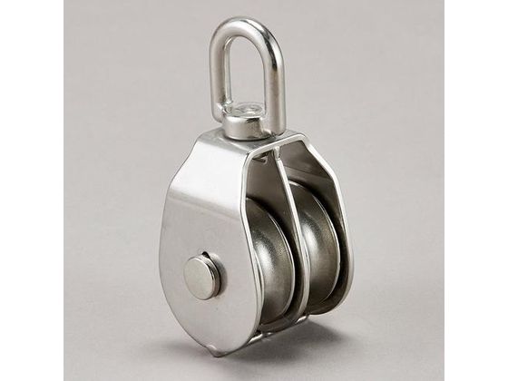 エスコ 滑車 ステンレス製 2車 50mm EA987SM-66